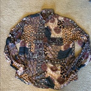 Multi colored Zara Casual Button up